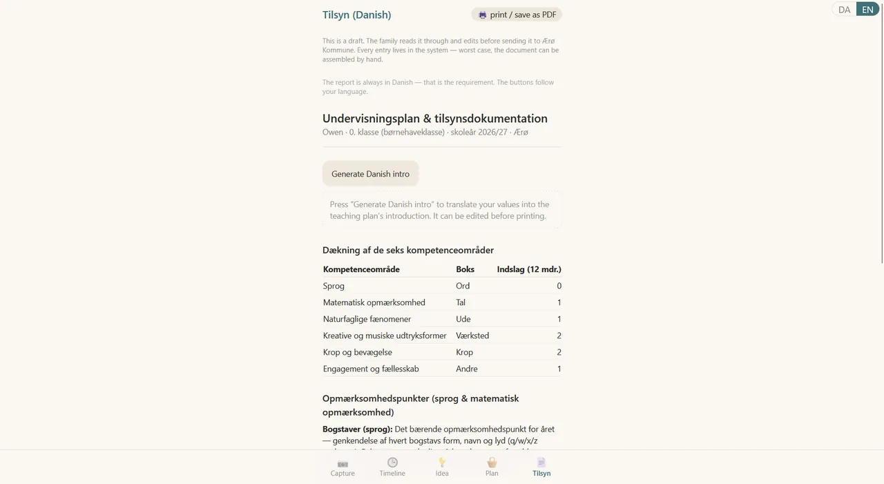 herhjemme — the Danish supervision export